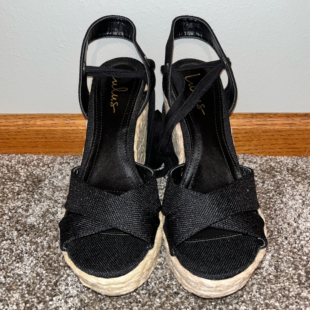 Lulu’s black espadrilles